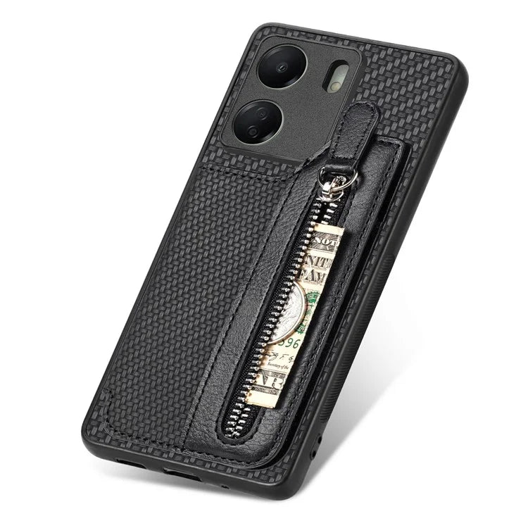 C1-04 For Xiaomi Redmi 13C 4G / 13C 5G / 13R 5G / Poco M6 5G / Poco C65 4G Wallet Phone Case Kickstand PU+PC+TPU Phone Cover