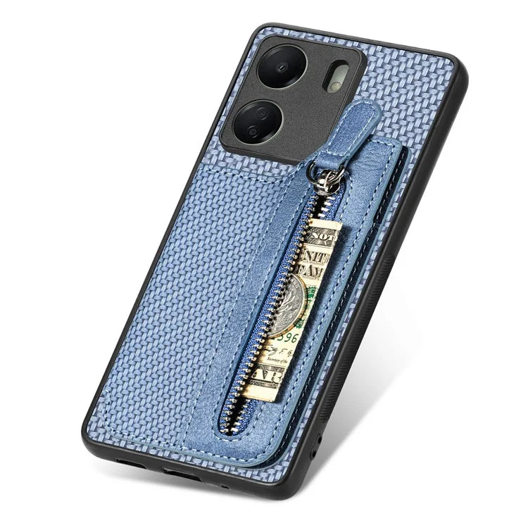 C1-04 For Xiaomi Redmi 13C 4G / 13C 5G / 13R 5G / Poco M6 5G / Poco C65 4G Wallet Phone Case Kickstand PU+PC+TPU Phone Cover