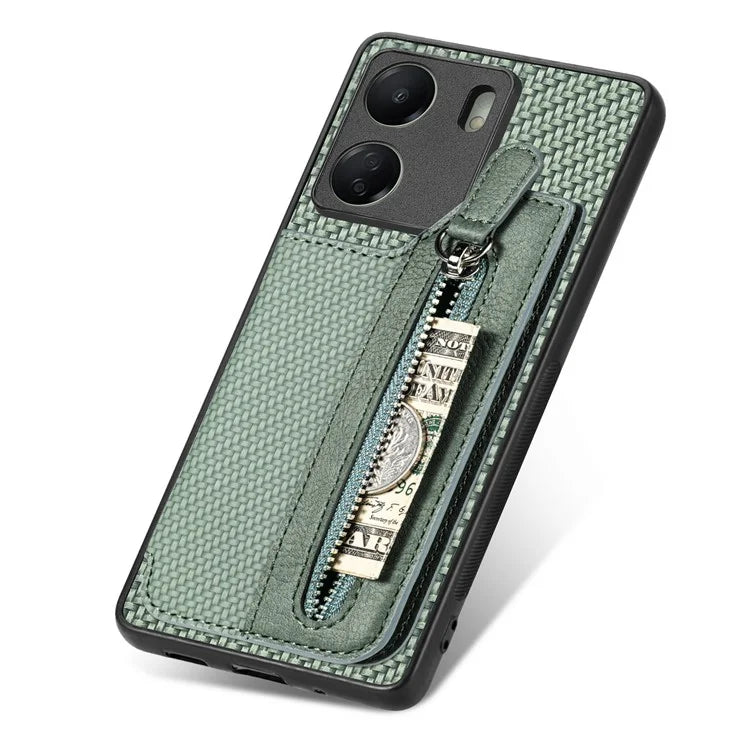 C1-04 For Xiaomi Redmi 13C 4G / 13C 5G / 13R 5G / Poco M6 5G / Poco C65 4G Wallet Phone Case Kickstand PU+PC+TPU Phone Cover
