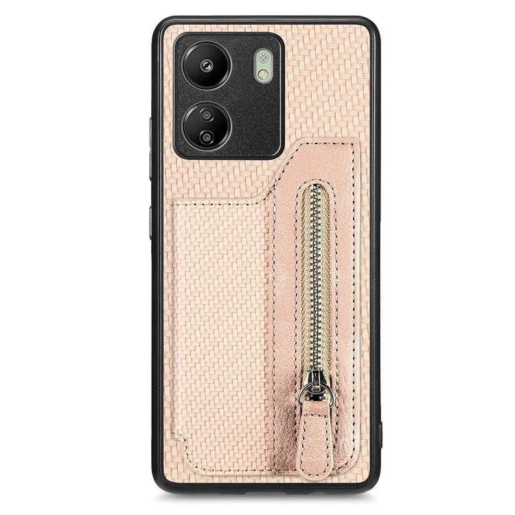 C1-04 For Xiaomi Redmi 13C 4G / 13C 5G / 13R 5G / Poco M6 5G / Poco C65 4G Wallet Phone Case Kickstand PU+PC+TPU Phone Cover