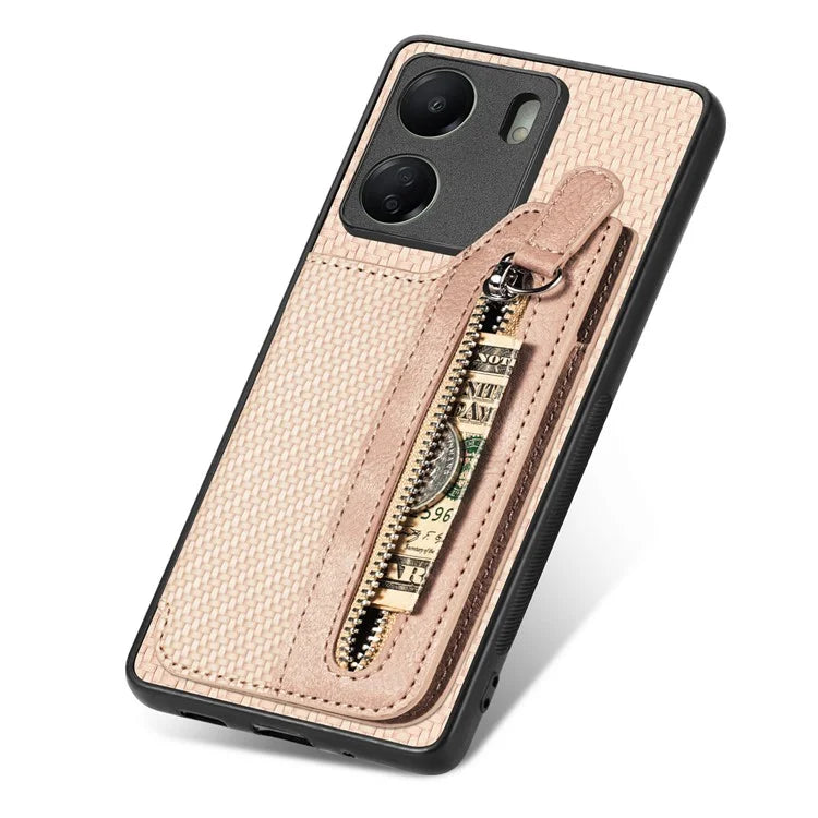 C1-04 For Xiaomi Redmi 13C 4G / 13C 5G / 13R 5G / Poco M6 5G / Poco C65 4G Wallet Phone Case Kickstand PU+PC+TPU Phone Cover