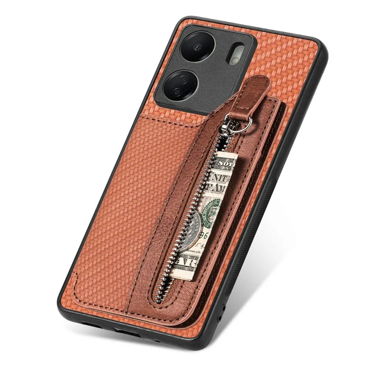 C1-04 For Xiaomi Redmi 13C 4G / 13C 5G / 13R 5G / Poco M6 5G / Poco C65 4G Wallet Phone Case Kickstand PU+PC+TPU Phone Cover