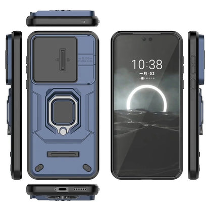 For Huawei Pura 70 Case PC+TPU Protective Phone Shell with Slide Lens Cover