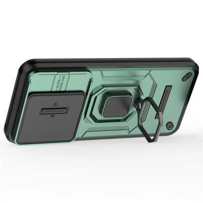 For Huawei Pura 70 Case PC+TPU Protective Phone Shell with Slide Lens Cover