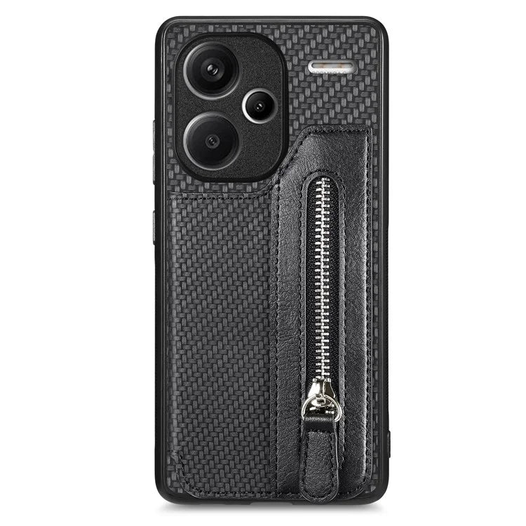 C1-04 For Xiaomi Redmi Note 13 Pro+ 5G Case Carbon Fiber Leather Coated PC+TPU Phone Cover