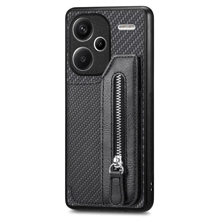 C1-04 For Xiaomi Redmi Note 13 Pro+ 5G Case Carbon Fiber Leather Coated PC+TPU Phone Cover