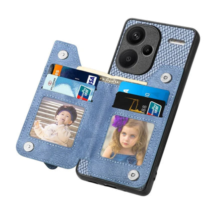 C1-04 For Xiaomi Redmi Note 13 Pro+ 5G Case Carbon Fiber Leather Coated PC+TPU Phone Cover