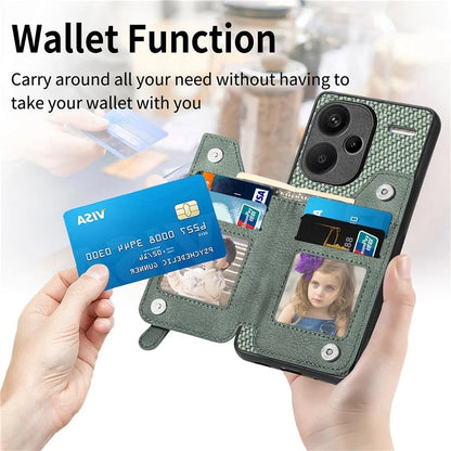 C1-04 For Xiaomi Redmi Note 13 Pro+ 5G Case Carbon Fiber Leather Coated PC+TPU Phone Cover