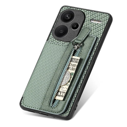 C1-04 For Xiaomi Redmi Note 13 Pro+ 5G Case Carbon Fiber Leather Coated PC+TPU Phone Cover