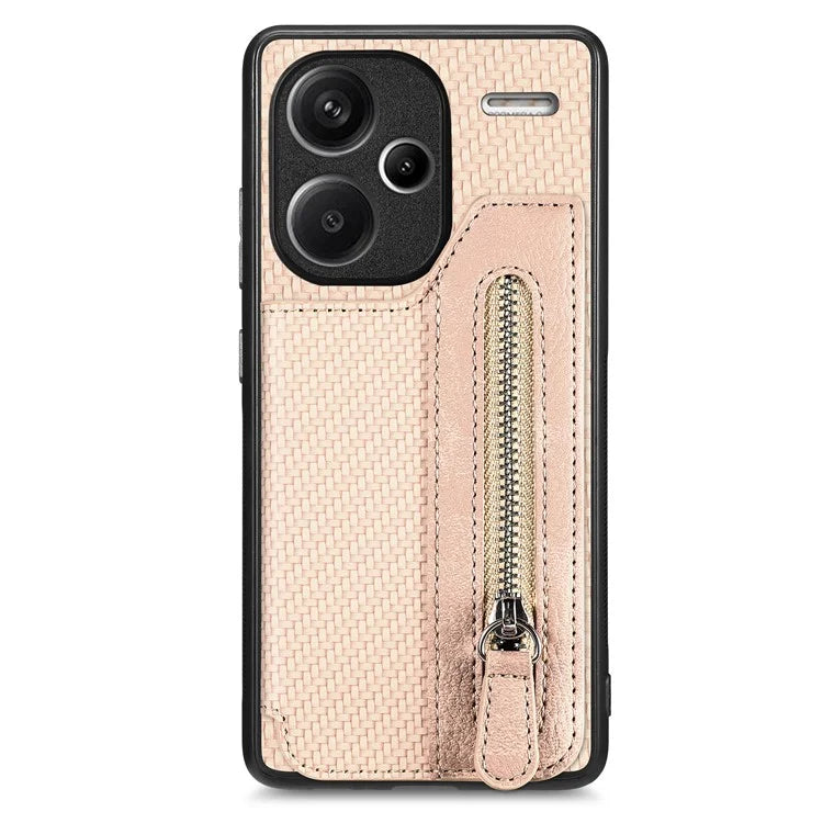 C1-04 For Xiaomi Redmi Note 13 Pro+ 5G Case Carbon Fiber Leather Coated PC+TPU Phone Cover
