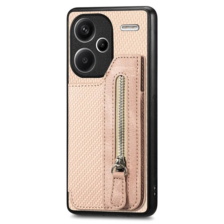C1-04 For Xiaomi Redmi Note 13 Pro+ 5G Case Carbon Fiber Leather Coated PC+TPU Phone Cover
