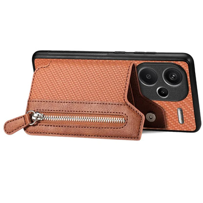 C1-04 For Xiaomi Redmi Note 13 Pro+ 5G Case Carbon Fiber Leather Coated PC+TPU Phone Cover