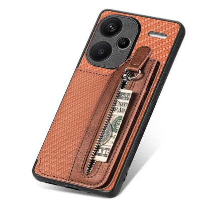 C1-04 For Xiaomi Redmi Note 13 Pro+ 5G Case Carbon Fiber Leather Coated PC+TPU Phone Cover