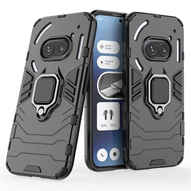 For Nothing Phone (2a) Case PC+TPU Drop-resistant Kickstand Cell Phone Shell