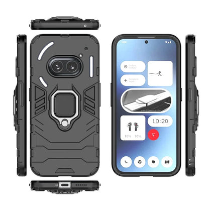 For Nothing Phone (2a) Case PC+TPU Drop-resistant Kickstand Cell Phone Shell