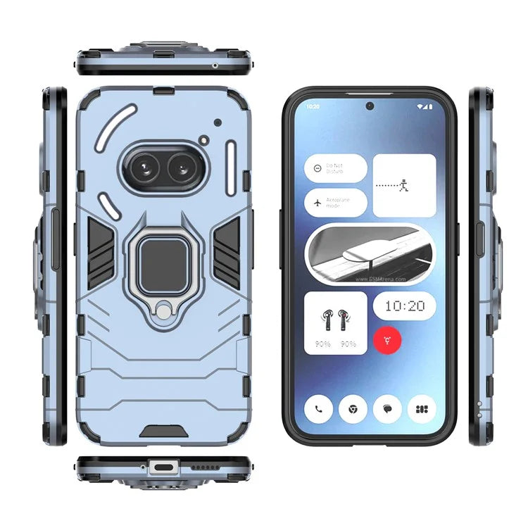 For Nothing Phone (2a) Case PC+TPU Drop-resistant Kickstand Cell Phone Shell