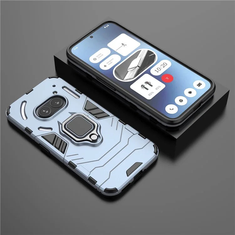 For Nothing Phone (2a) Case PC+TPU Drop-resistant Kickstand Cell Phone Shell