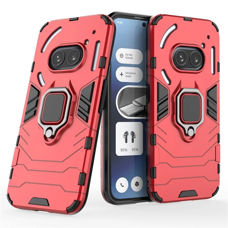 For Nothing Phone (2a) Case PC+TPU Drop-resistant Kickstand Cell Phone Shell