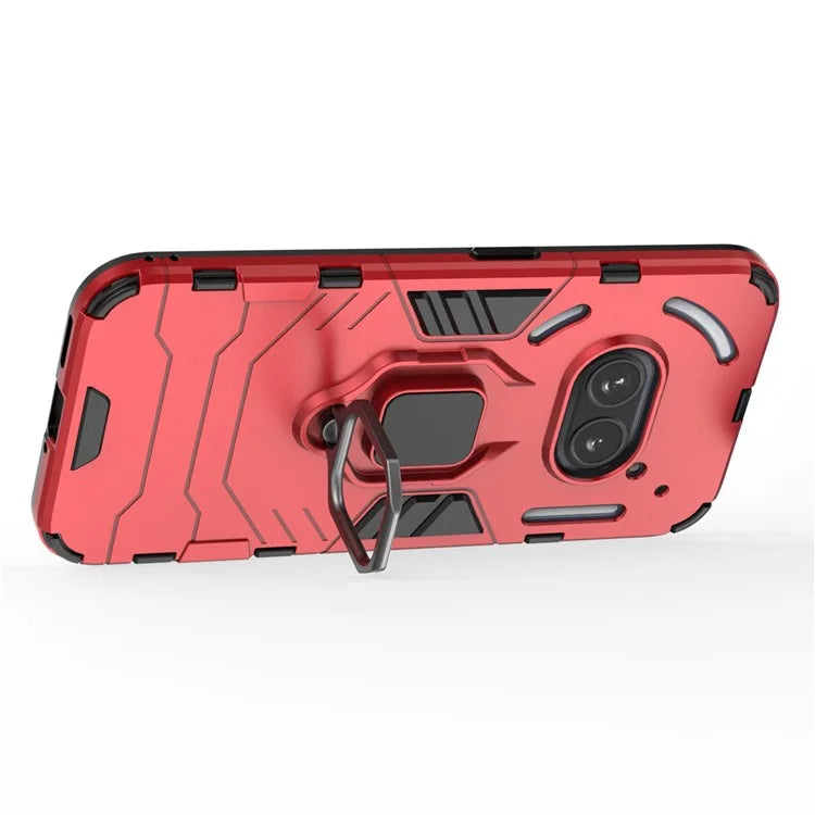 For Nothing Phone (2a) Case PC+TPU Drop-resistant Kickstand Cell Phone Shell