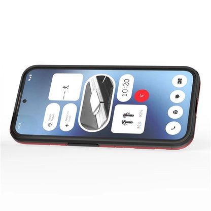 For Nothing Phone (2a) Case PC+TPU Drop-resistant Kickstand Cell Phone Shell