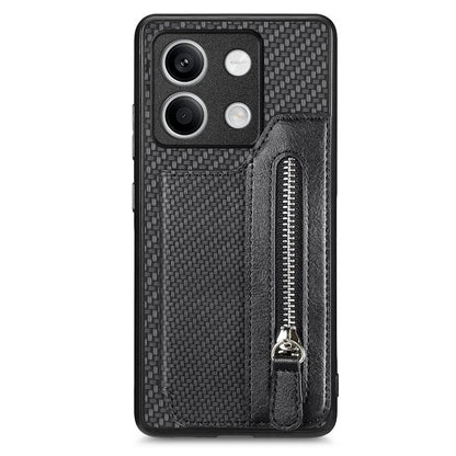 C1-04 For Xiaomi Redmi Note 13 5G Case Leather+PC+TPU Zipper Wallet Phone Cover