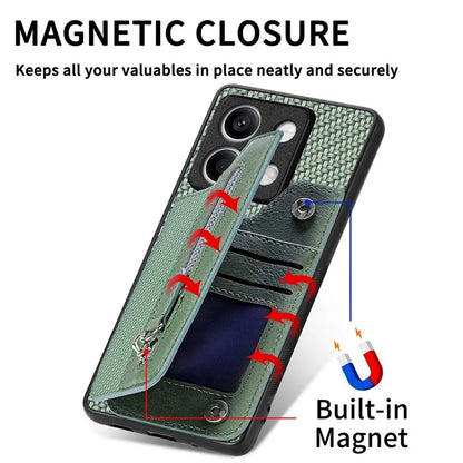 C1-04 For Xiaomi Redmi Note 13 5G Case Leather+PC+TPU Zipper Wallet Phone Cover