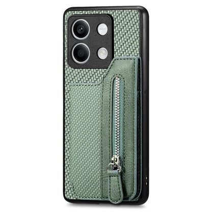 C1-04 For Xiaomi Redmi Note 13 5G Case Leather+PC+TPU Zipper Wallet Phone Cover