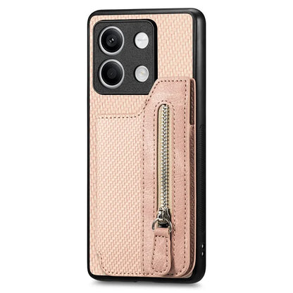 C1-04 For Xiaomi Redmi Note 13 5G Case Leather+PC+TPU Zipper Wallet Phone Cover