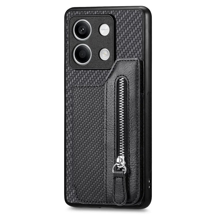 C1-04 For Xiaomi Redmi Note 13 4G Wallet Case PU+PC+TPU Phone Cover with Kickstand