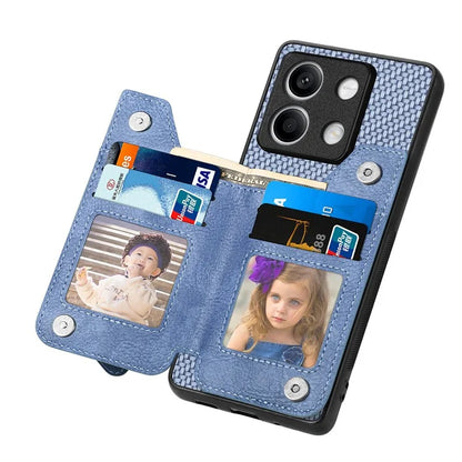 C1-04 For Xiaomi Redmi Note 13 4G Wallet Case PU+PC+TPU Phone Cover with Kickstand
