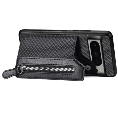 C1-04 For Google Pixel 8 Pro Phone Case Kickstand PU+PC+TPU Wallet Phone Cover
