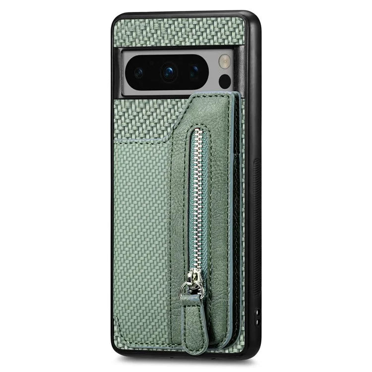 C1-04 For Google Pixel 8 Pro Phone Case Kickstand PU+PC+TPU Wallet Phone Cover