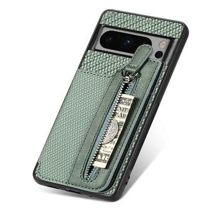C1-04 For Google Pixel 8 Pro Phone Case Kickstand PU+PC+TPU Wallet Phone Cover