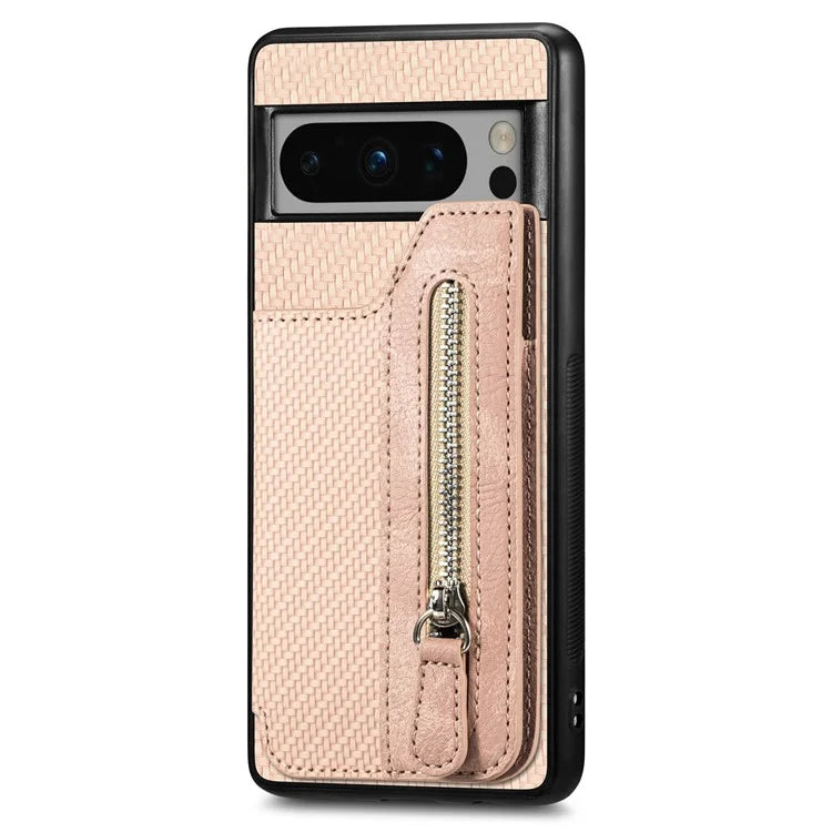 C1-04 For Google Pixel 8 Pro Phone Case Kickstand PU+PC+TPU Wallet Phone Cover