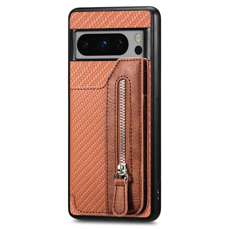 C1-04 For Google Pixel 8 Pro Phone Case Kickstand PU+PC+TPU Wallet Phone Cover