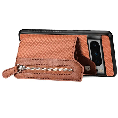 C1-04 For Google Pixel 8 Pro Phone Case Kickstand PU+PC+TPU Wallet Phone Cover
