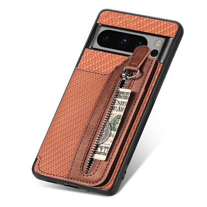 C1-04 For Google Pixel 8 Pro Phone Case Kickstand PU+PC+TPU Wallet Phone Cover