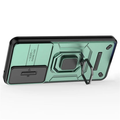 For Samsung Galaxy A55 5G Case PC+TPU Anti-scratch Phone Protective Cover with Slide Lens Cover