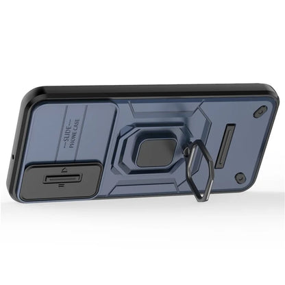 For Samsung Galaxy A15 4G / A15 5G Protective Case Slide Lens Cover PC+TPU Phone Shell