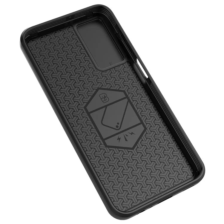 For Samsung Galaxy A15 4G / A15 5G Protective Case Slide Lens Cover PC+TPU Phone Shell