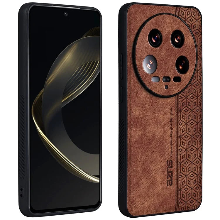 AZNS For Xiaomi 14 Ultra Case Pattern Leather+TPU Drop Protection Phone Cover