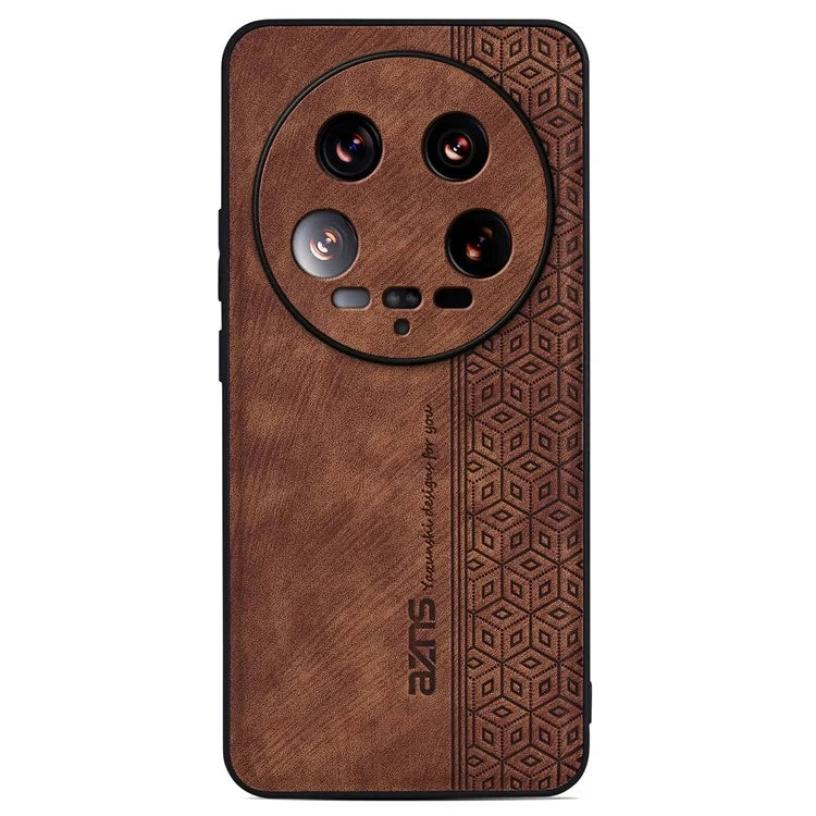 AZNS For Xiaomi 14 Ultra Case Pattern Leather+TPU Drop Protection Phone Cover