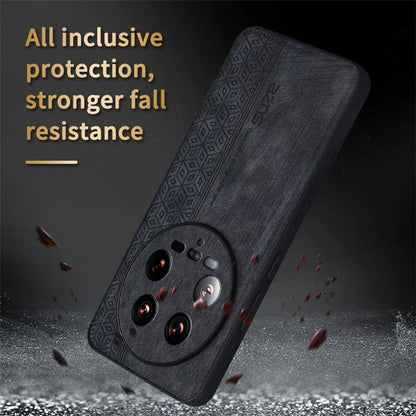 AZNS For Xiaomi 14 Ultra Case Pattern Leather+TPU Drop Protection Phone Cover