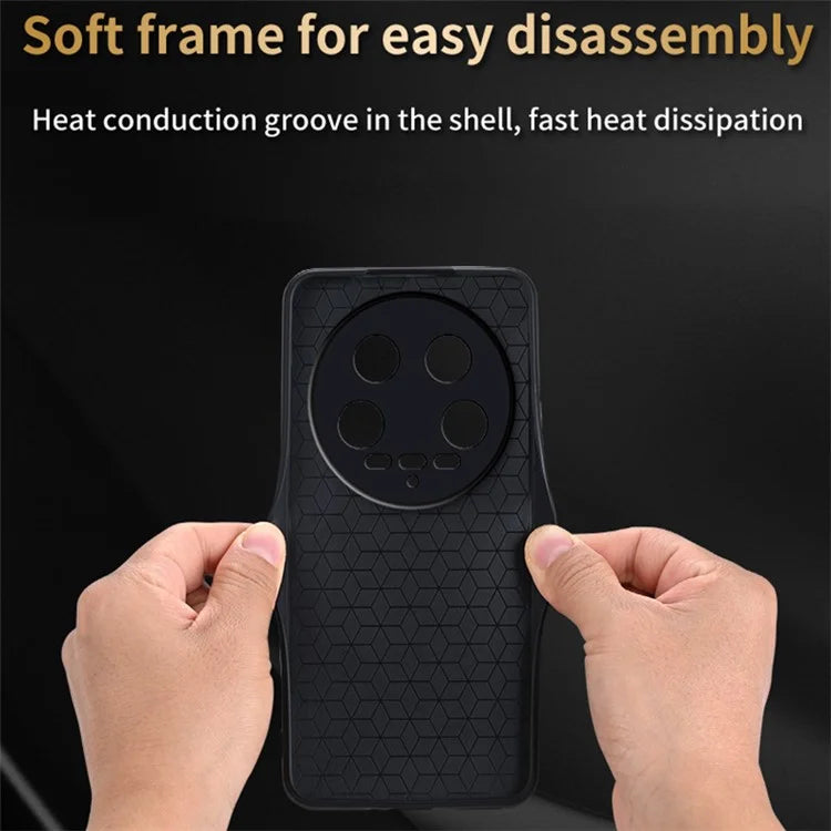 AZNS For Xiaomi 14 Ultra Case Pattern Leather+TPU Drop Protection Phone Cover