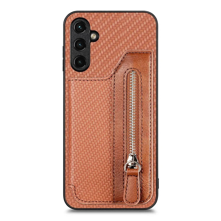 C1-04 For Samsung Galaxy A13 5G / A04s 4G (164.7 x 76.7 x 9.1) Anti-Scratch Cases PU Leather+PC+TPU Phone Shell with Card Holder