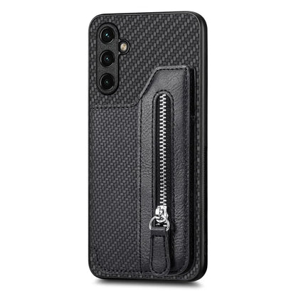 C1-04 For Samsung Galaxy A14 4G / 5G Zipper Pocket Case PU Leather+PC+TPU Phone Cover with Card Holder