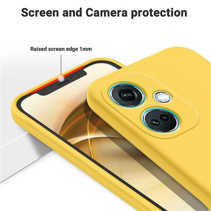 For Oppo K11 5G Case Liquid Silicone Protective Phone Cover with Wrist Strap