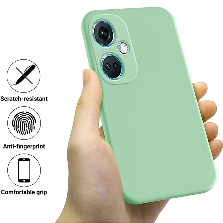 For Oppo K11 5G Case Liquid Silicone Protective Phone Cover with Wrist Strap