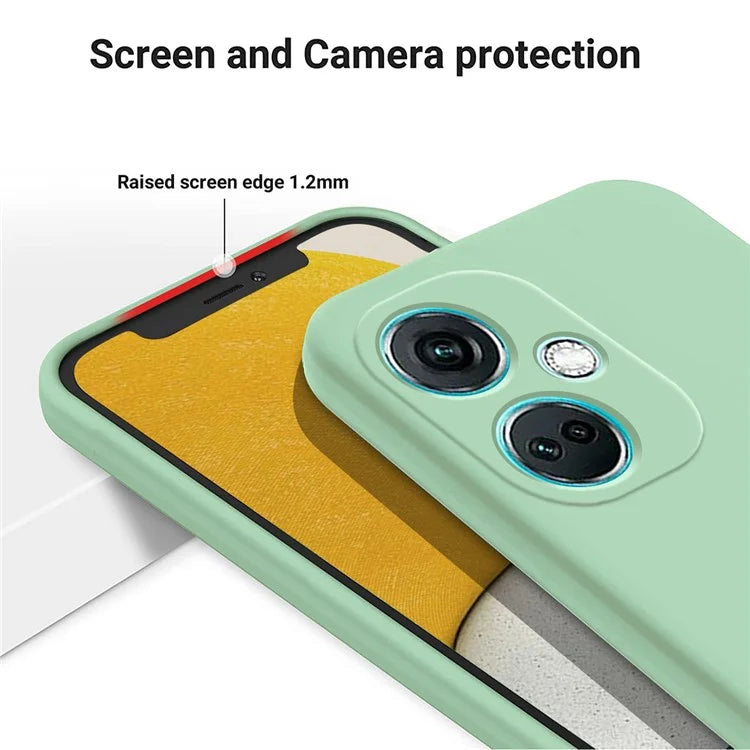 For Oppo K11 5G Case Liquid Silicone Protective Phone Cover with Wrist Strap