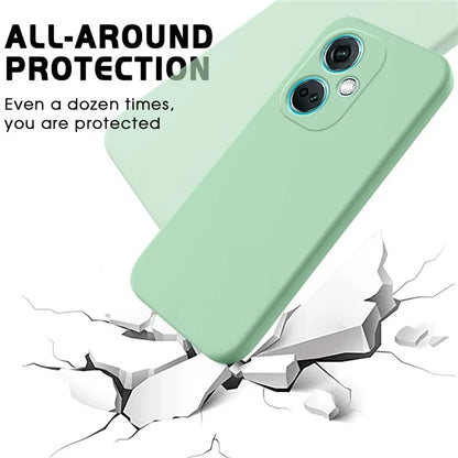 For Oppo K11 5G Case Liquid Silicone Protective Phone Cover with Wrist Strap
